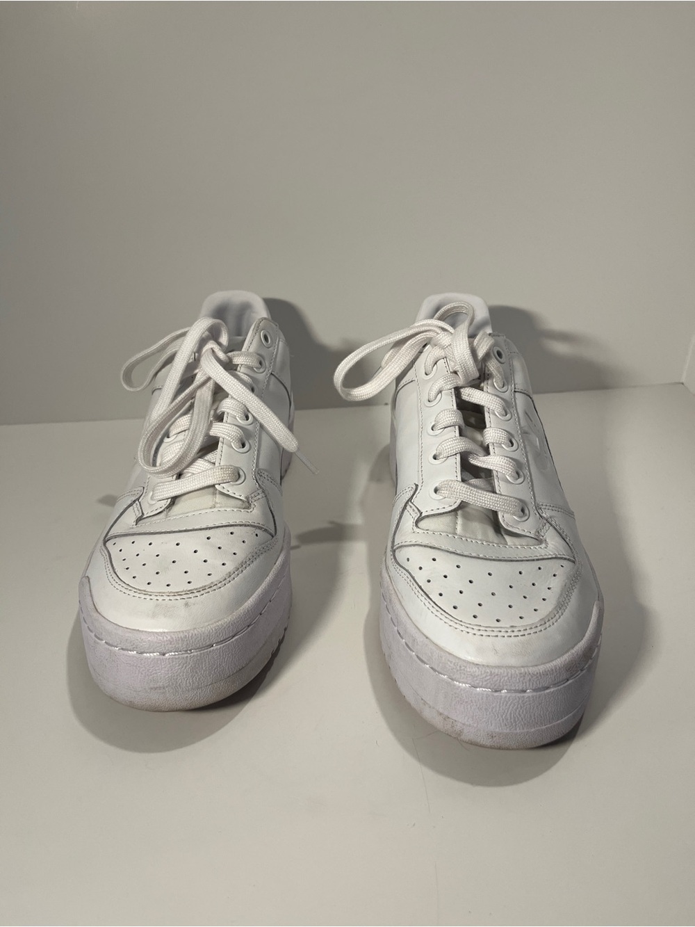 Adidas Forum Low Triple White Womens Size 9 Chunky - Picture 8 of 11